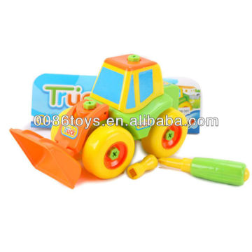 21cm forklift truck free wheel DIY toys,educational toys